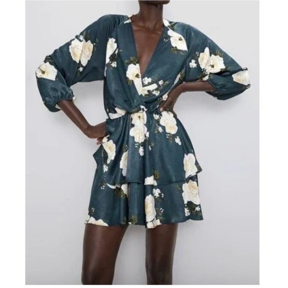 ZARA Floral, Kimono, Layered Skirt, Dress